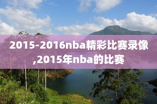 2015-2016nba精彩比赛录像,2015年nba的比赛