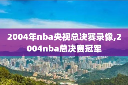 2004年nba央视总决赛录像,2004nba总决赛冠军