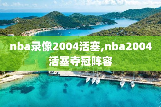 nba录像2004活塞,nba2004活塞夺冠阵容