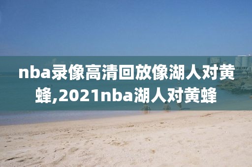 nba录像高清回放像湖人对黄蜂,2021nba湖人对黄蜂