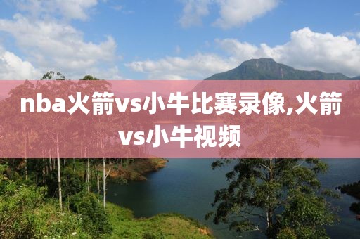 nba火箭vs小牛比赛录像,火箭vs小牛视频