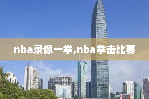 nba录像一拳,nba拳击比赛