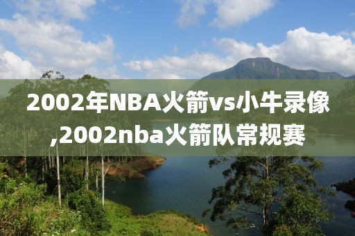 2002年NBA火箭vs小牛录像,2002nba火箭队常规赛