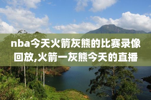 nba今天火箭灰熊的比赛录像回放,火箭一灰熊今天的直播