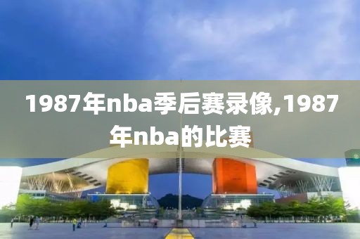 1987年nba季后赛录像,1987年nba的比赛