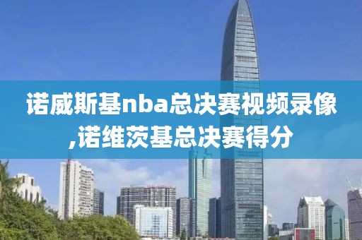 诺威斯基nba总决赛视频录像,诺维茨基总决赛得分