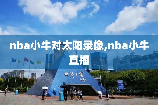 nba小牛对太阳录像,nba小牛直播