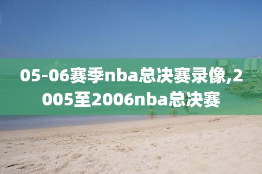 05-06赛季nba总决赛录像,2005至2006nba总决赛