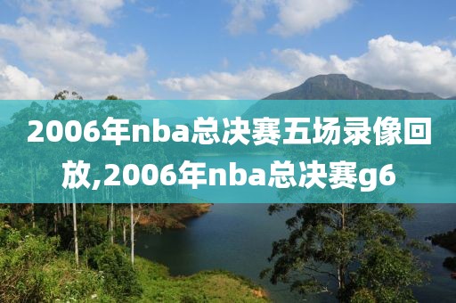 2006年nba总决赛五场录像回放,2006年nba总决赛g6