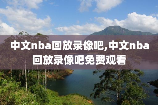 中文nba回放录像吧,中文nba回放录像吧免费观看