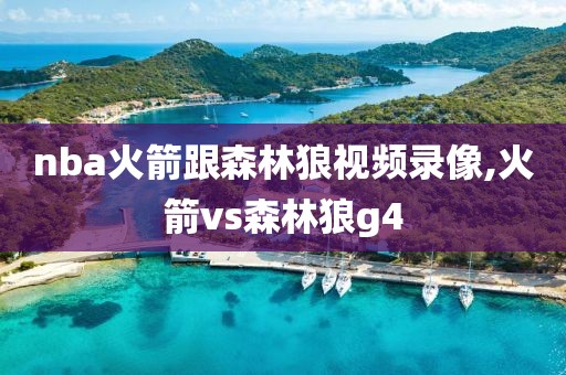 nba火箭跟森林狼视频录像,火箭vs森林狼g4