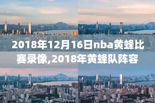 2018年12月16日nba黄蜂比赛录像,2018年黄蜂队阵容