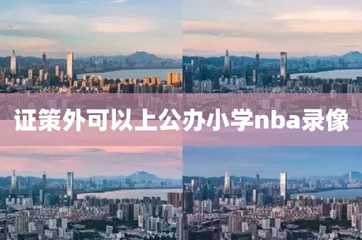 证策外可以上公办小学nba录像