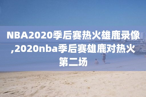 NBA2020季后赛热火雄鹿录像,2020nba季后赛雄鹿对热火第二场