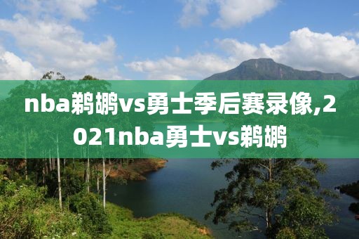 nba鹈鹕vs勇士季后赛录像,2021nba勇士vs鹈鹕