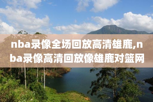 nba录像全场回放高清雄鹿,nba录像高清回放像雄鹿对篮网