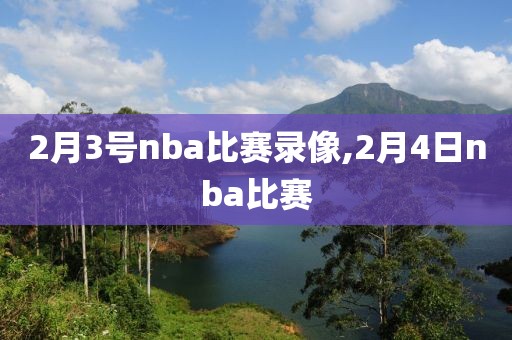 2月3号nba比赛录像,2月4日nba比赛