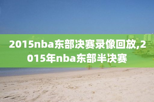 2015nba东部决赛录像回放,2015年nba东部半决赛