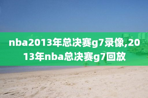 nba2013年总决赛g7录像,2013年nba总决赛g7回放